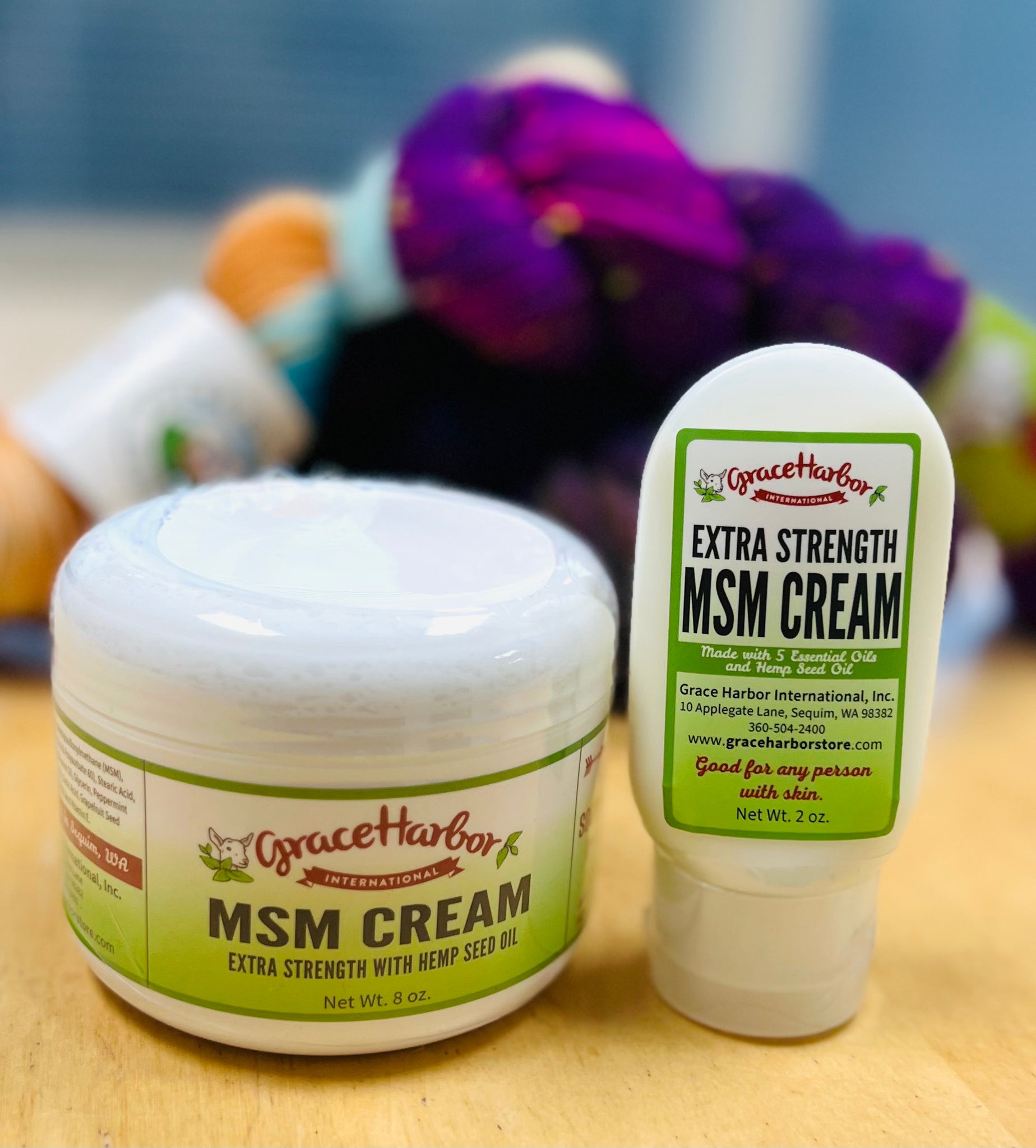 Extra Strength MSM Cream by Grace Harbor Farms