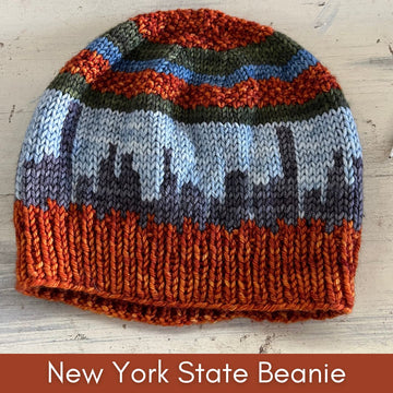 New York Beanie Knitting Kit  - design by Nancy Bates